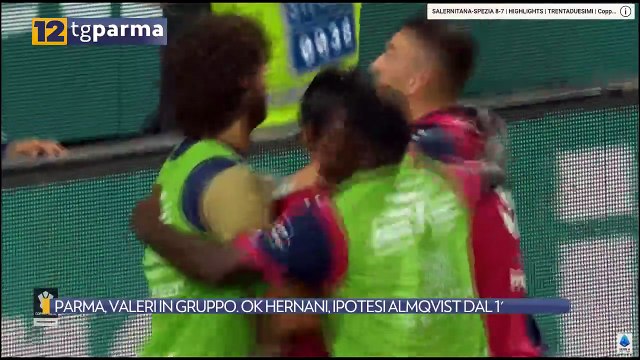 PARMA, VALERI IN GRUPPO. OK HERNANI, IPOTESI ALMQVIST DAL 1' | PARMA, VALERI IN GRUPPO. OK HERNANI, IPOTESI ALMQVIST DAL 1'