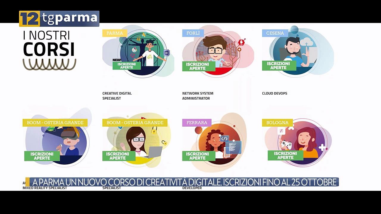 A PARMA UN NUOVO CORSO DI CREATIVITÀ DIGITALE. ISCRIZIONI FINO AL 25 OTTOBRE | A PARMA UN NUOVO CORSO DI CREATIVITÀ DIGITALE. ISCRIZIONI FINO AL 25 OTTOBRE