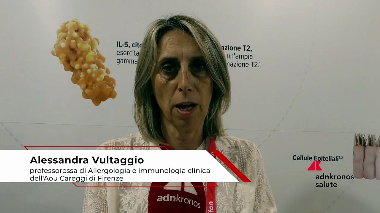 Salute: allergologa Vultaggio, ‘monoclonali riducono eosinofili infiammatori in asma severa e poliposi nasale’