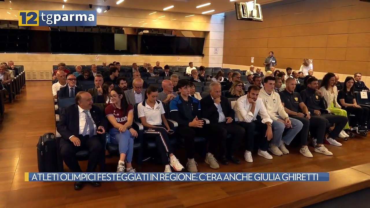ATLETI OLIMPICI FESTEGGIATI IN REGIONE: C'ERA ANCHE GIULIA GHIRETTI | ATLETI OLIMPICI FESTEGGIATI IN REGIONE: C'ERA ANCHE GIULIA GHIRETTI