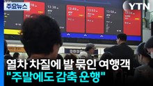 열차 차질에 발 묶인 여행객..."주말에도 감축 운행" / YTN