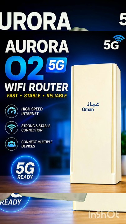 Aurora O2 5g Wi-Fi router for weak signal area