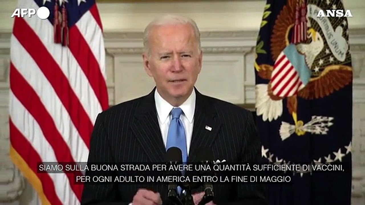 Covid, Biden: "Vaccini per tutti gli americani entro maggio"