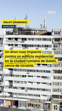 Dos heridos tras el impacto de un dron contra un edificio residencial en Rumanía