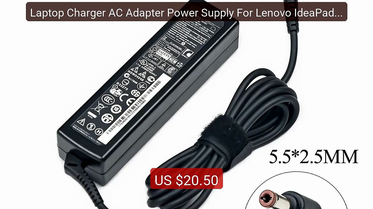 Laptop Charger AC Adapter Power Supply For Leno...
