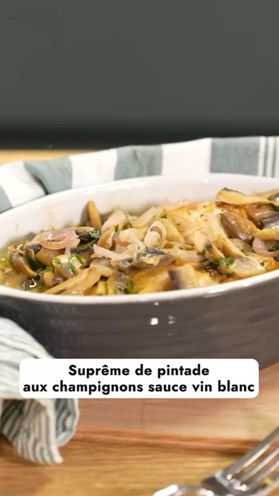 Supreme de pintade aux champignons