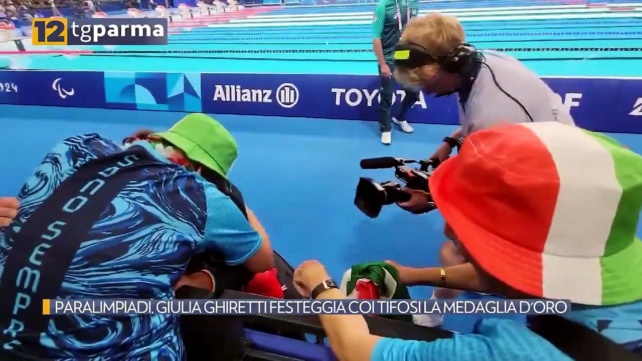 PARALIMPIADI, GIULIA GHIRETTI FESTEGGIA COI TIFOSI LA MEDAGLIA D'ORO | PARALIMPIADI, GIULIA GHIRETTI FESTEGGIA COI TIFOSI LA MEDAGLIA D'ORO