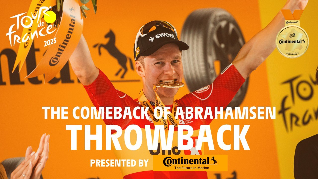 🏅 Throwback #TDF2025, Stage 11, Abrahamsen's ultimate comeback! 👋Continental Tires