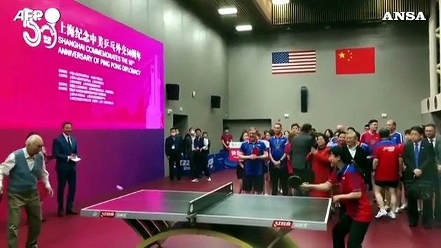 Cinesi e americani tornano al tavolo a 50 anni dalla 'diplomazia del ping-pong'