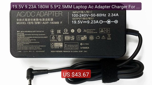 19.5V 9.23A 180W 5.5*2.5MM Laptop Ac Adapter Charger For Asus ... Best Buy 2026 | Great Quality!
