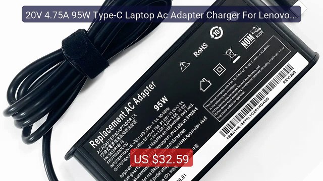 20V 4.75A 95W Type-C Laptop Ac Adapter Charger For Lenovo SA1... Amazing Value 2026 | Must Have!