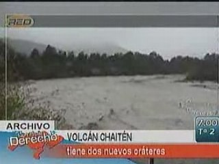Chaiten - Volcán tiene 2 nuevos cráteres