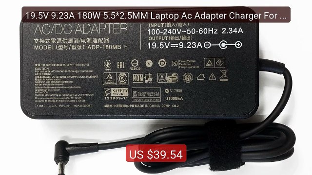 19.5V 9.23A 180W 5.5*2.5MM Laptop Ac Adapter Charger For Asus ROG ... Best Deal 2026 | Shop Now!