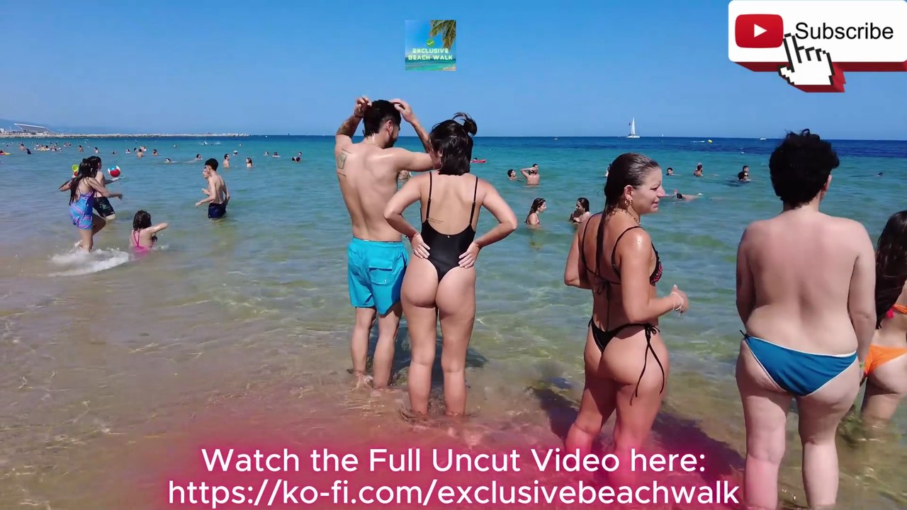 Exclusive Beach Walk in Barcelona Walk PART9 ES