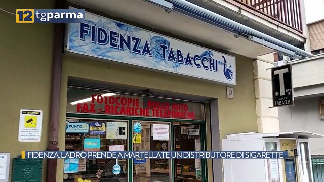 FIDENZA, LADRO PRENDE A MARTELLATE UN DISTRIBUTORE DI SIGARETTE | FIDENZA, LADRO PRENDE A MARTELLATE UN DISTRIBUTORE DI SIGARETTE