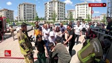 Diyarbakır'da itfaiye erlerinin yangına müdahalesi kask kamerasına yansıdı