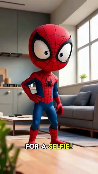 Spider-Man Taking a Selfie #SpidermanAction, #HeroRescue, #EpicSave, #SuperheroMoments, #SpidermanShorts