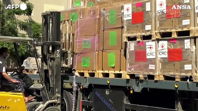La Croce Rossa porta aiuti a Gaza