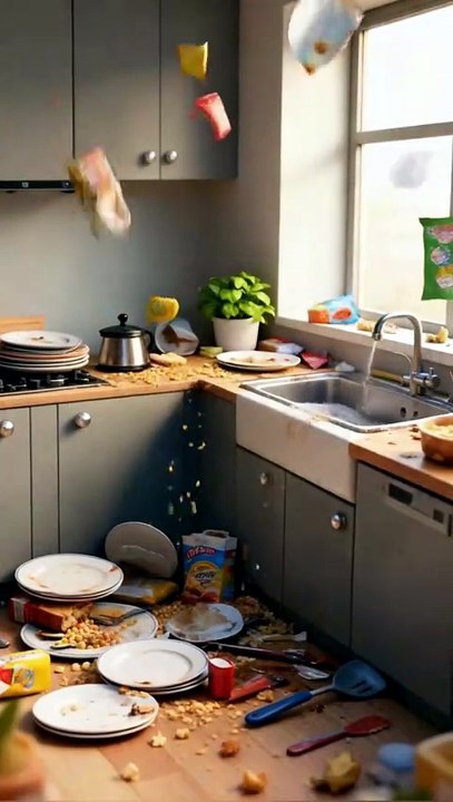 Spider-Man Cleaning the Kitchen #SpidermanAction, #HeroRescue, #EpicSave, #SuperheroMoments, #SpidermanShorts
