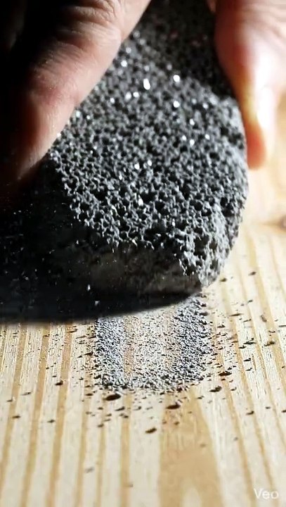 Satisfying Surface Smoothing: Pumice Stone Rubbing Wood ASMR