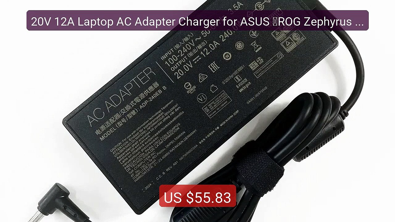 20V 12A Laptop AC Adapter Charger for ASUS ‎ROG Zephyrus M16 ... -- Amazing Value 2026 | Must Have!