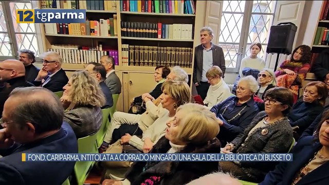 FOND. CARIPARMA, INTITOLATA A CORRADO MINGARDI UNA SALA DELLA BIBLIOTECA DI BUSSETO | FOND. CARIPARMA, INTITOLATA A CORRADO MINGARDI UNA SALA DELLA BIBLIOTECA DI BUSSETO