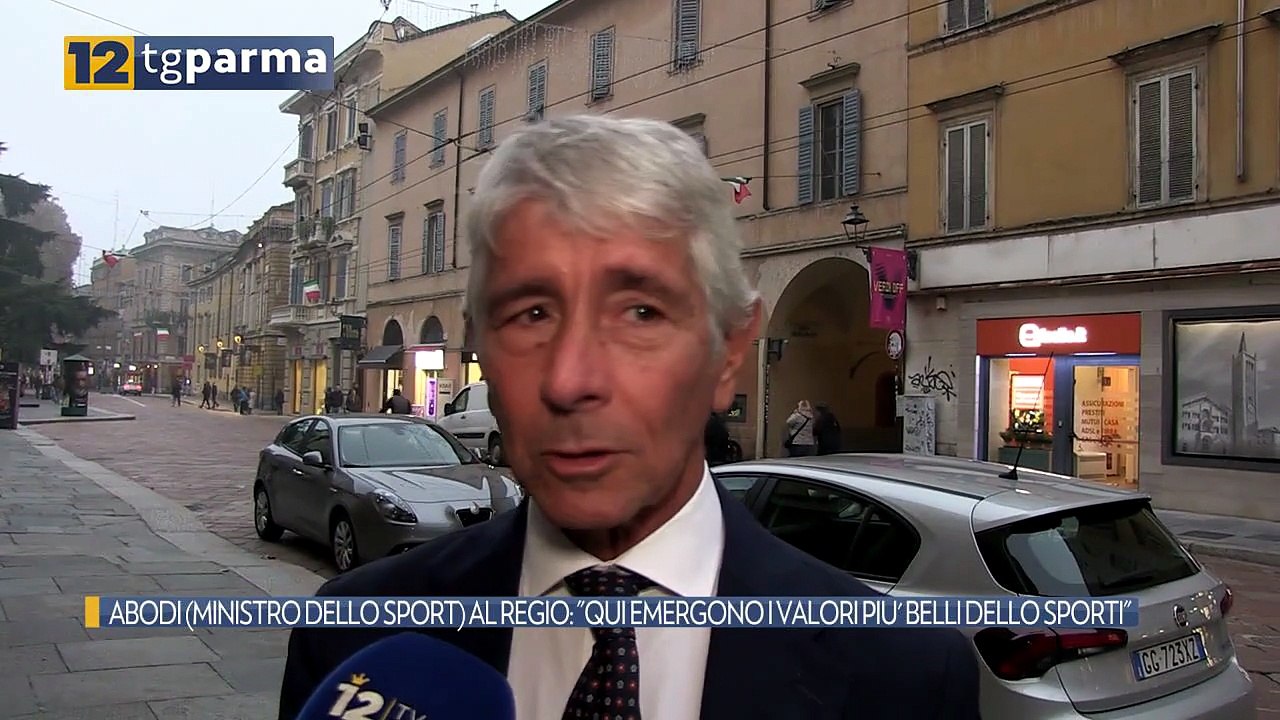 ABODI (MINISTRO DELLO SPORT) AL REGIO: "QUI EMERGONO I VALORI PIU' BELLI DELLO SPORTI" | ABODI (MINISTRO DELLO SPORT) AL REGIO: "QUI EMERGONO I VALORI PIU' BELLI DELLO SPORTI"