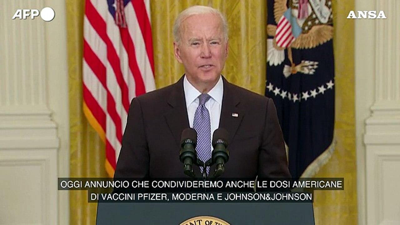 Covid, Biden: "80 milioni di vaccini al mondo nelle prossime sei settimane"