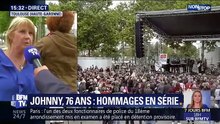 2019 - Johnny Hallyday - Læticia, Jade et Joy à l’Esplanade Johnny Hallyday de Toulouse (BFM TV Édition Spéciale, 15 Juin)