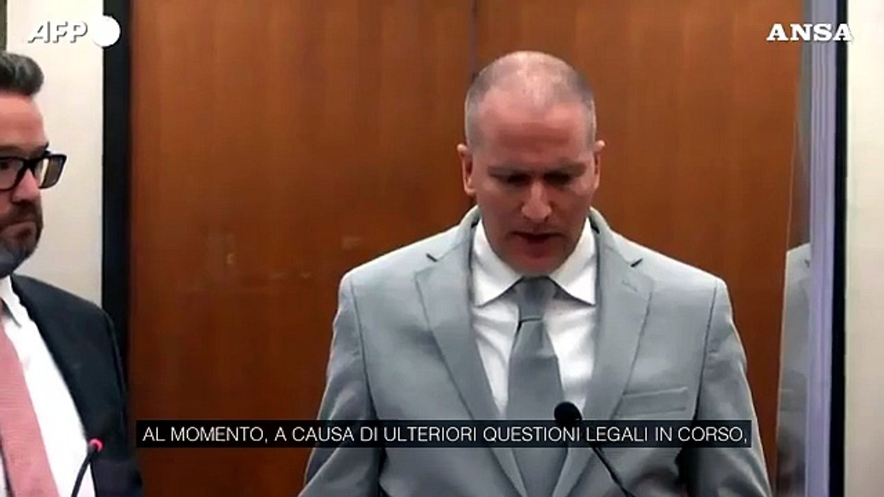 Floyd, Chauvin condannato a 22 anni e mezzo: "Voglio esprime le mie condoglianze alla famiglia"