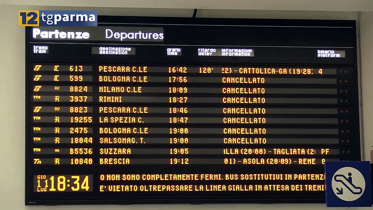 LAVORI RFI: DISAGI NEL WEEEKEND TRA PARMA-FIDENZA E PARMA-PONTREMOLI | LAVORI RFI: DISAGI NEL WEEEKEND TRA PARMA-FIDENZA E PARMA-PONTREMOLI
