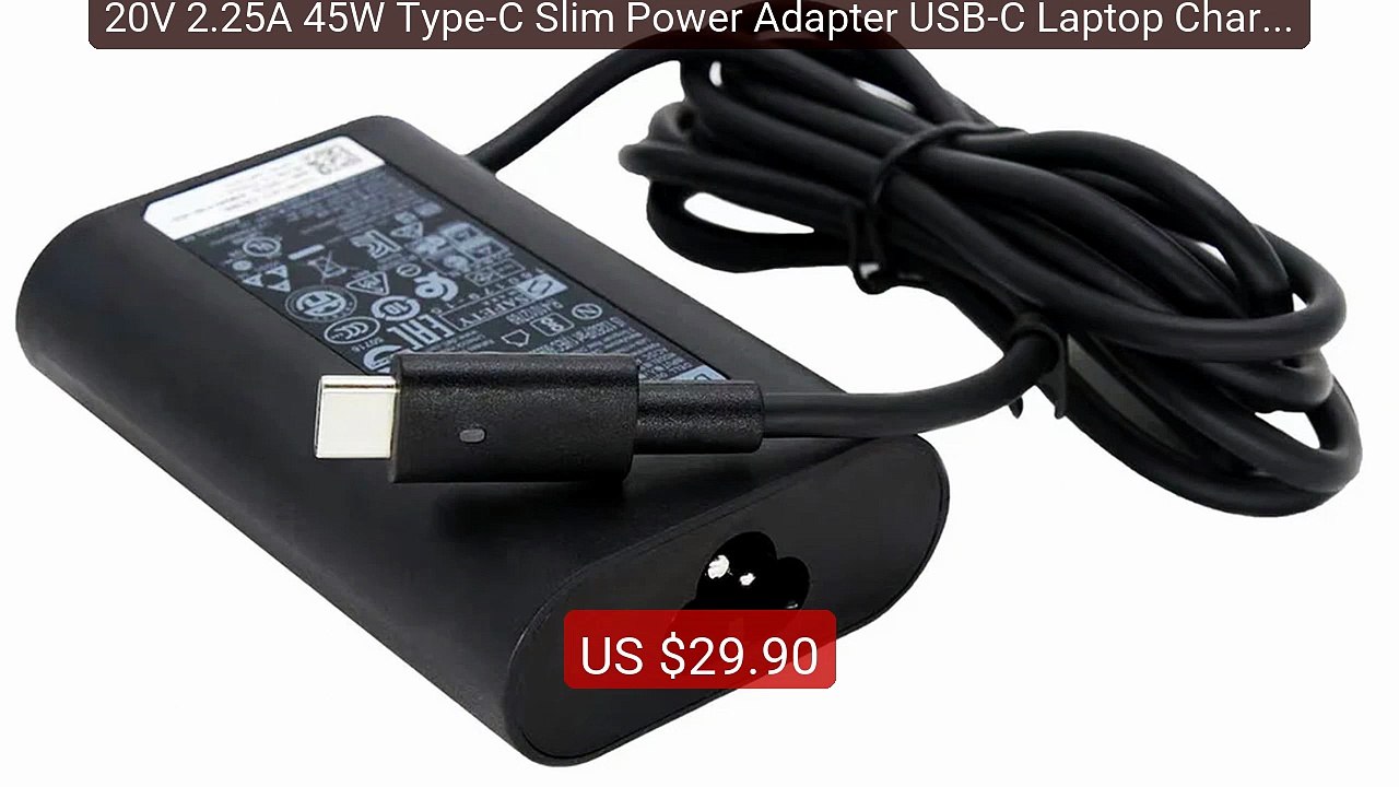 20V 2.25A 45W Type-C Slim Power Adapter USB-C Laptop Charger For De... -- Top Rated 2026 | Buy Now!