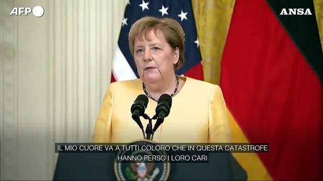 Alluvioni in Germania, Merkel: Il mio pensiero va a tutti quelli che hanno perso i loro cari