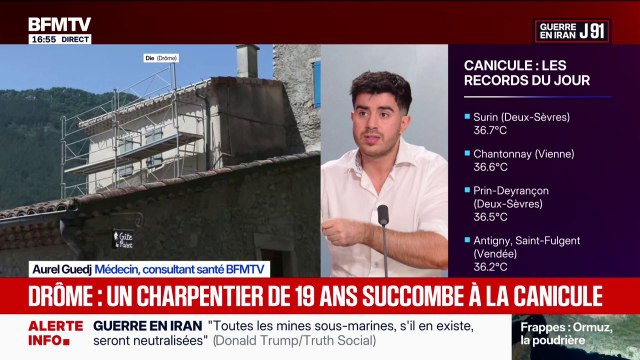 Drôme: un couvreur de 19 ans est mort après avoir travaillé sous les fortes chaleurs