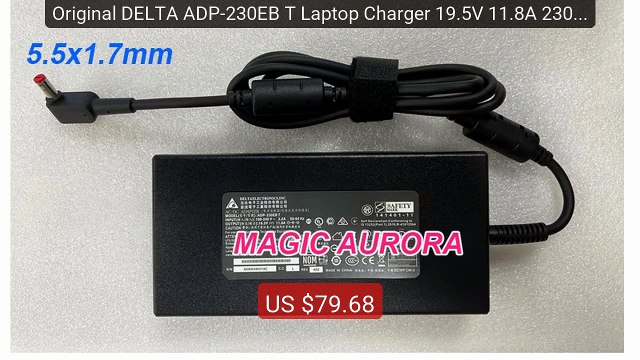 Original DELTA ADP-230EB T Laptop Charger 19.5V 11.8A 230W 5.5... Hot Deal 2026 | Limited Offer!