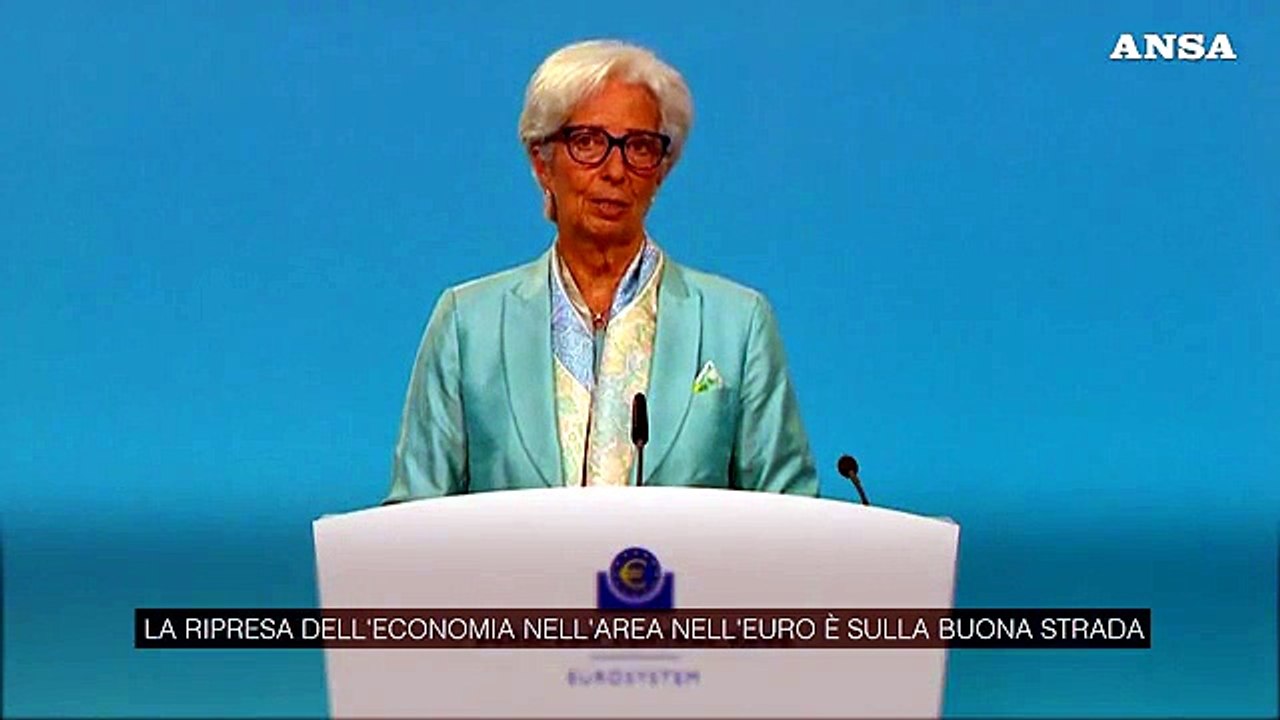 Lagarde: "L'economia sta ripartendo, ma c'e' preoccupazione per variante Delta"