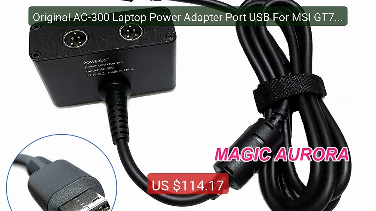 Original AC-300 Laptop Power Adapter Port USB For MSI GT76 GE... -- Amazing Value 2026 | Must Have!