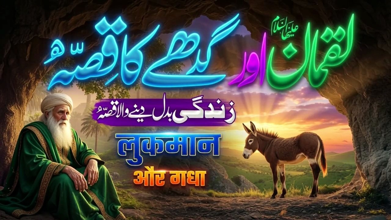 Hazrat Luqman Haqeem Aur Gadhay Ka Waqiya _ Islamic Story Of Wisdom _ Noor TV