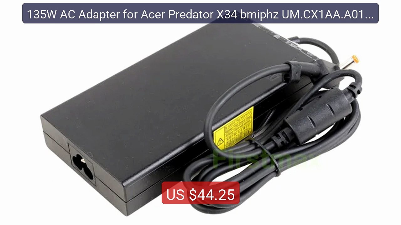 135W AC Adapter for Acer Predator X34 bmiphz UM.CX1AA.A01 X34V X34A... -- Top Rated 2026 | Buy Now!