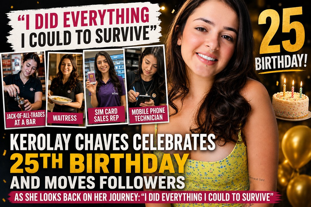 Kerolay Chaves celebrates her 25th birthday and moves followers as she looks back on her journey: “I did everything I could to survive”
