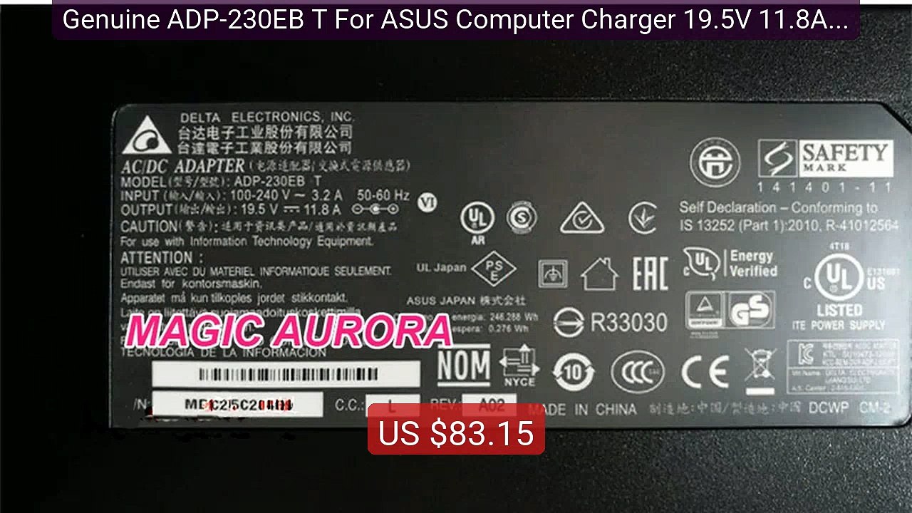 Genuine ADP-230EB T For ASUS Computer Charger 19.5V 11.8A 230W... -- Hot Deal 2026 | Limited Offer!
