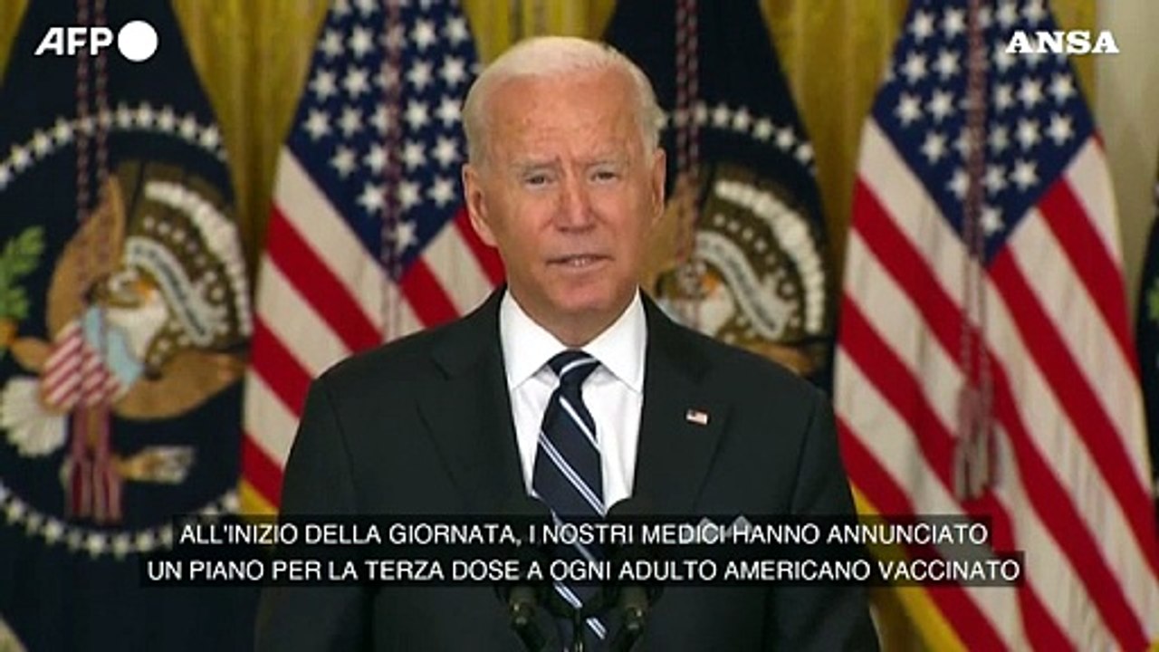 Covid, Biden ufficializza la terza dose di vaccino: "Otto mesi dopo la seconda"