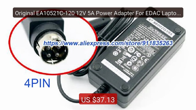 Original EA10521C-120 12V 5A Power Adapter For EDAC Laptop Charger... Best Deal 2026 | Shop Now!