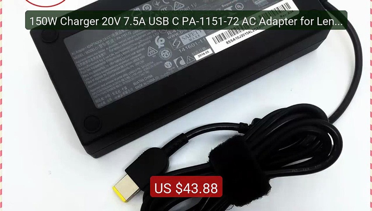 150W Charger 20V 7.5A USB C PA-1151-72 AC Adapter for Lenovo ... -- Amazing Value 2026 | Must Have!