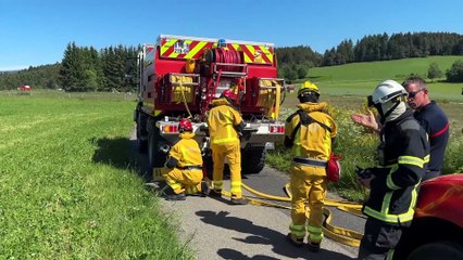 Face au risque incendie, les pompiers de la Loire et leurs voisins simulent le pire dans le Pilat