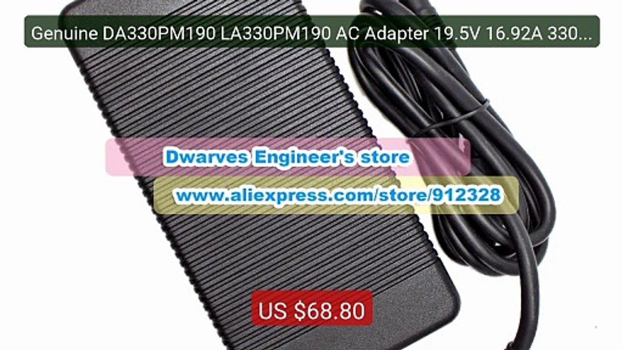 Genuine DA330PM190 LA330PM190 AC Adapter 19.5V 16.92A 330W for DEL... -- Best Deal 2026 | Shop Now!