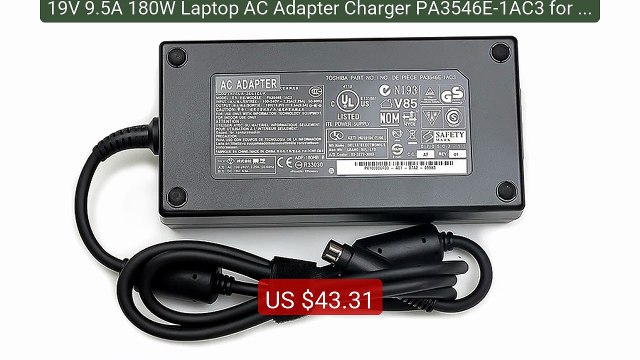 19V 9.5A 180W Laptop AC Adapter Charger PA3546E-1AC3 for To... Top Pick 2026 | Unbeatable Price!