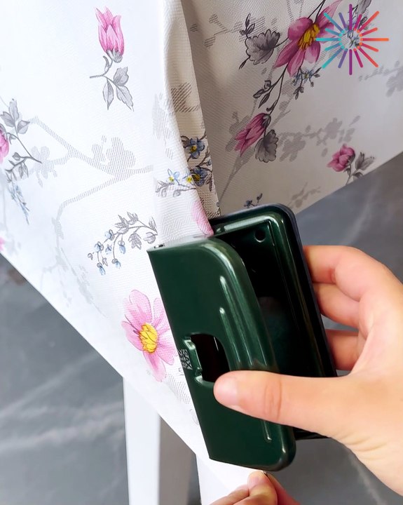 Simple trick to stop tablecloths from blowing away