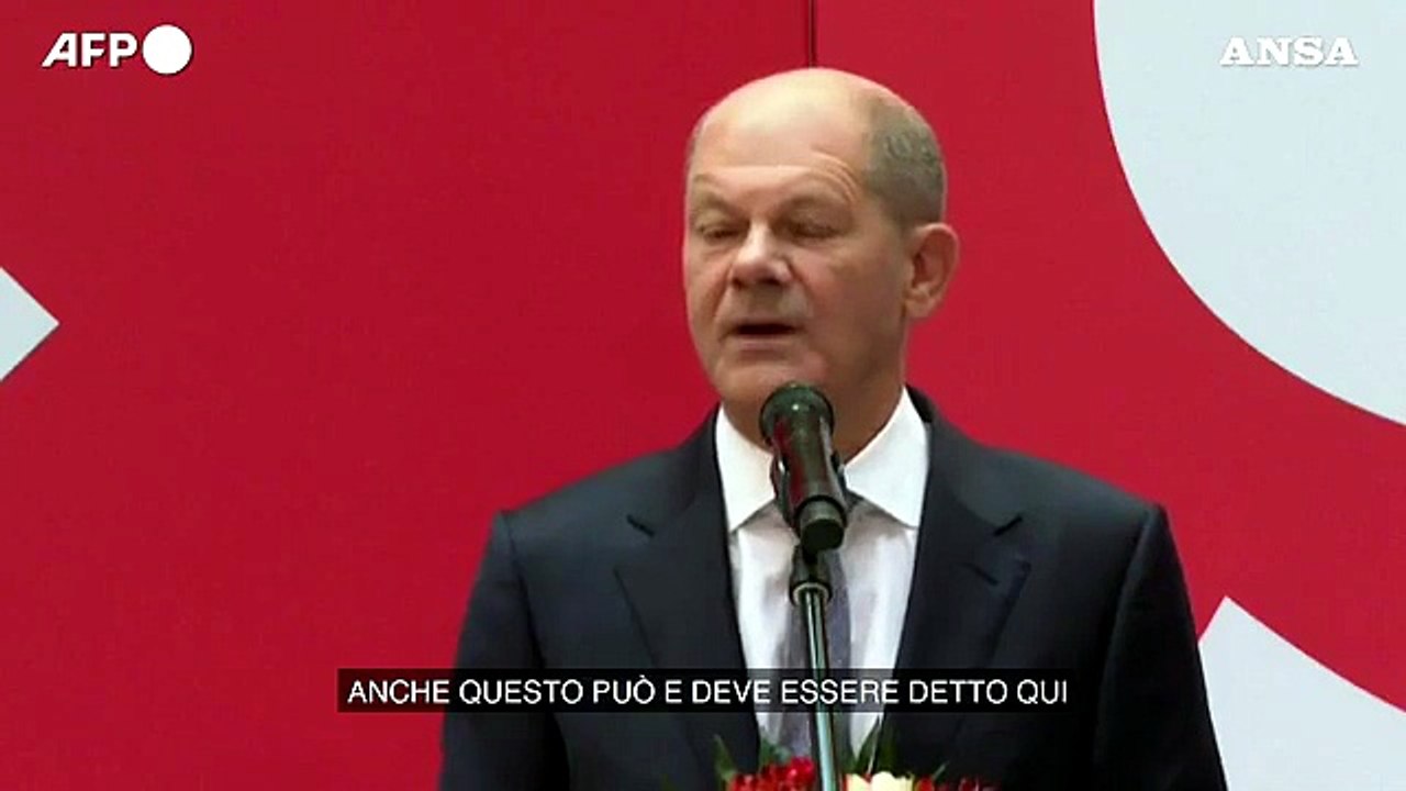 Germania, Scholz: "Dai cittadini un messaggio chiaro: Cdu e Csu all'opposizione"