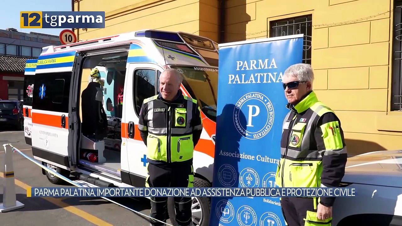 PARMA PALATINA, IMPORTANTE DONAZIONE AD ASSISTENZA PUBBLICA E PROTEZIONE CIVILE | PARMA PALATINA, IMPORTANTE DONAZIONE AD ASSISTENZA PUBBLICA E PROTEZIONE CIVILE